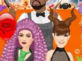 Гульня Jenner Sisters Spooky Hairstyles онлайн