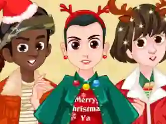 Гульня Stranger things Christmas party онлайн