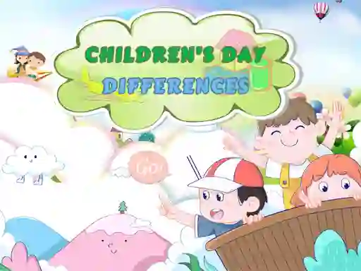 Гульня Childrens Day Differences онлайн