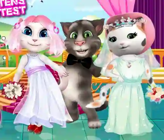 Гульня White Kittens Bride Contest онлайн