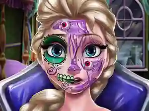 Гульня Elsa Scary Halloween Makeup онлайн