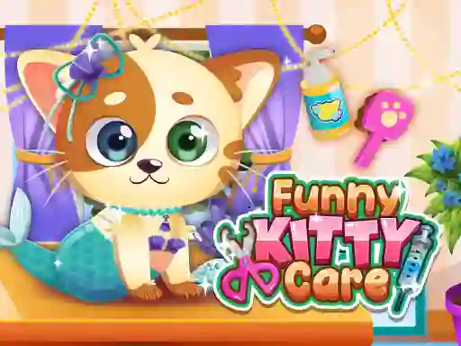 Гульня Funny Kitty Care онлайн