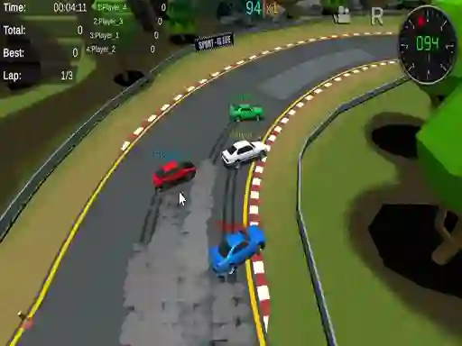Гульня Fantastic Pixel Car Racing онлайн