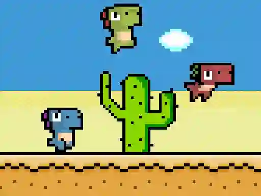 Гульня Pixel Dino Run онлайн