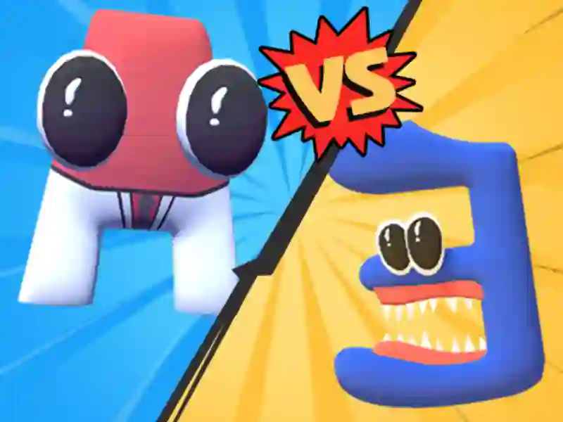 Гульня Merge Alphabet 3D онлайн