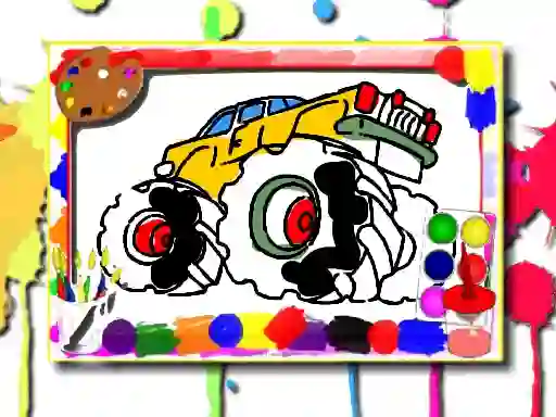 Гульня Monster Truck Coloring Book онлайн
