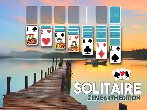 Гульня Solitaire zen earth edition онлайн