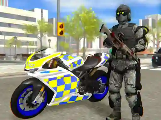 Гульня Police Bike City Simulator онлайн