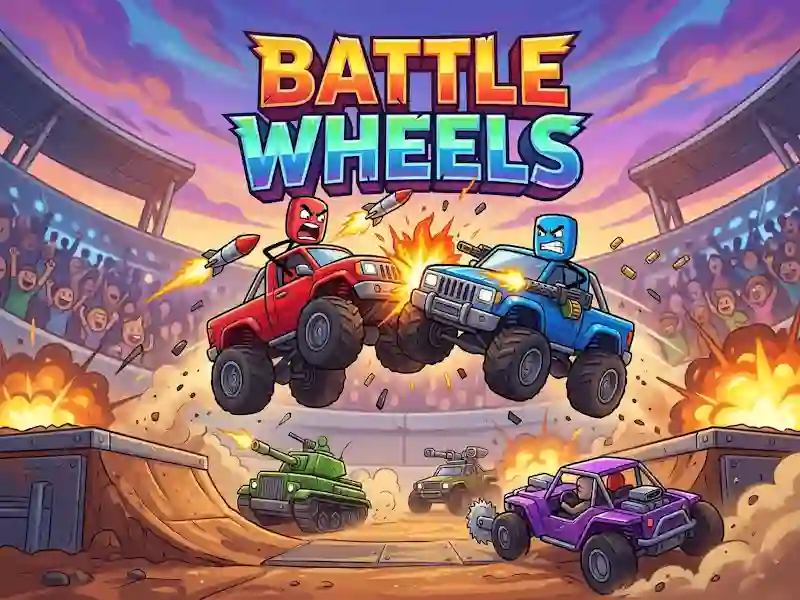 Гульня Battle Wheels онлайн