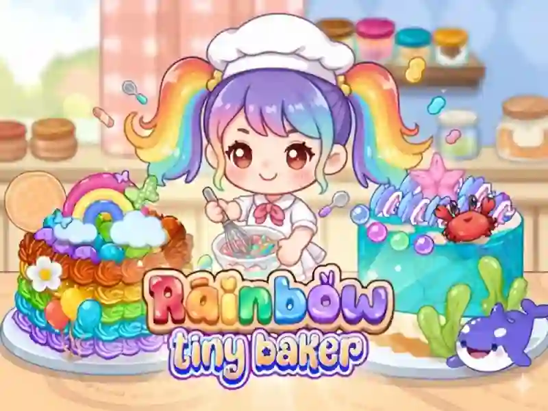 Гульня Rainbow Tiny Baker онлайн