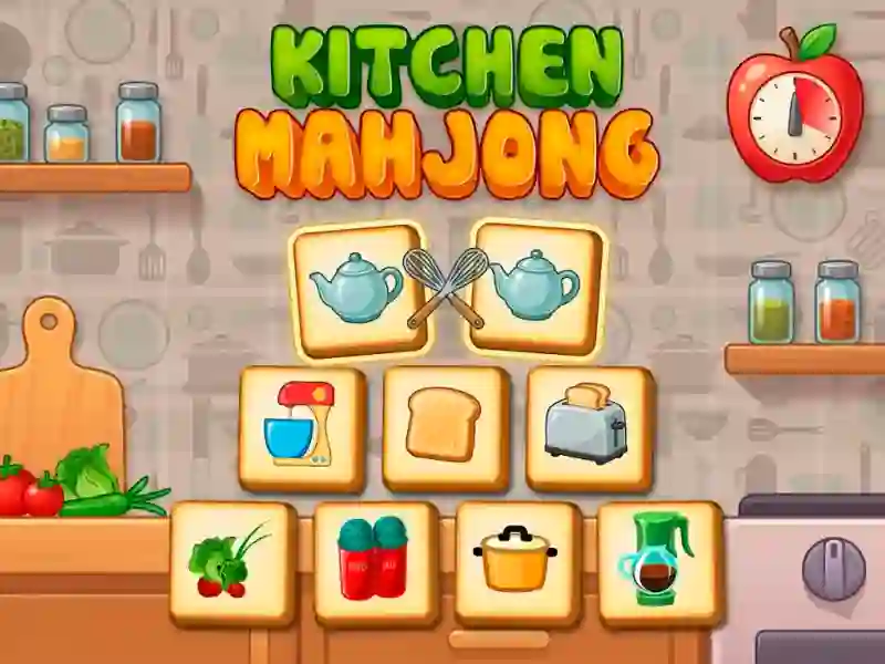 Гульня Kitchen mahjong онлайн