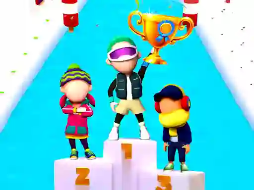 Гульня Fun Race On Ice онлайн