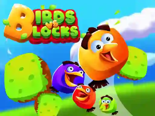 Гульня Birds vs Blocks онлайн