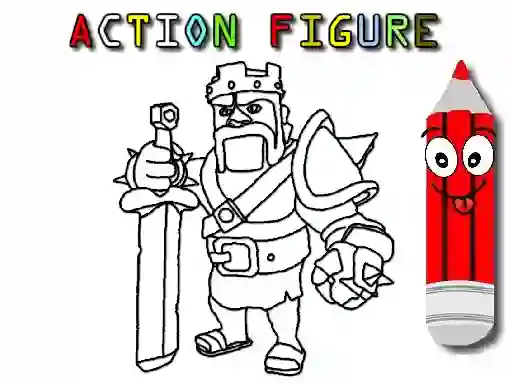 Гульня Back To School: Action Figure Coloring онлайн