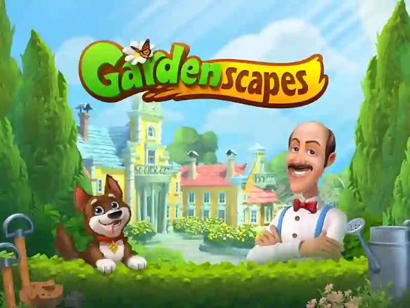 Гульня Gardenscape онлайн