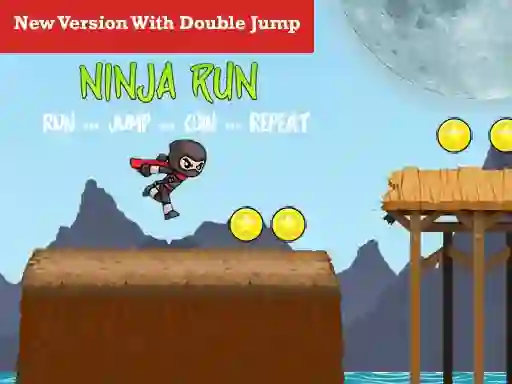 Гульня Ninja Run Double Jump онлайн