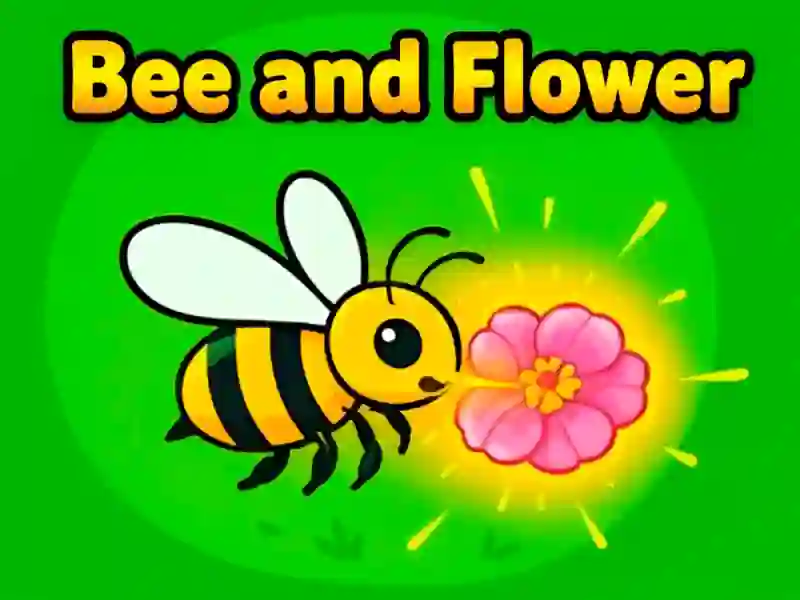 Гульня Bee and Flower онлайн