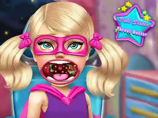 Гульня Doll Sister Throat Doctor онлайн