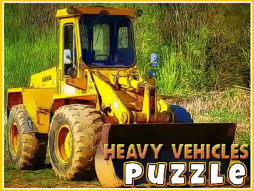 Гульня Heavy Vehicles Puzzle онлайн