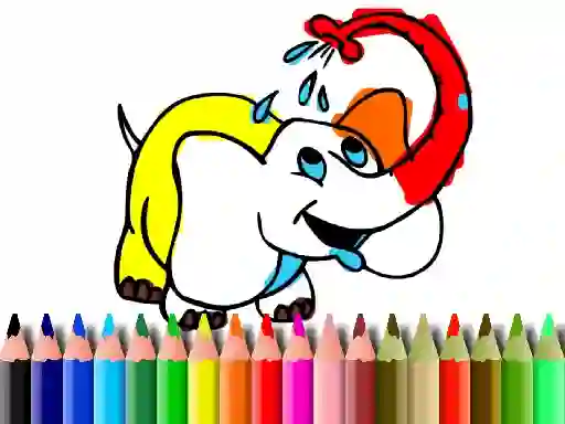 Гульня Back To School: Elephant coloring онлайн