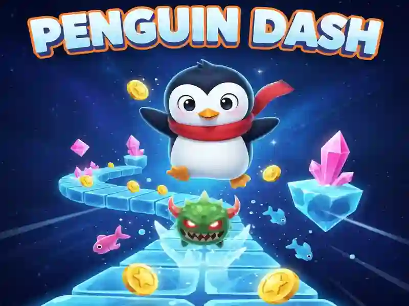 Гульня Penguin Dash онлайн