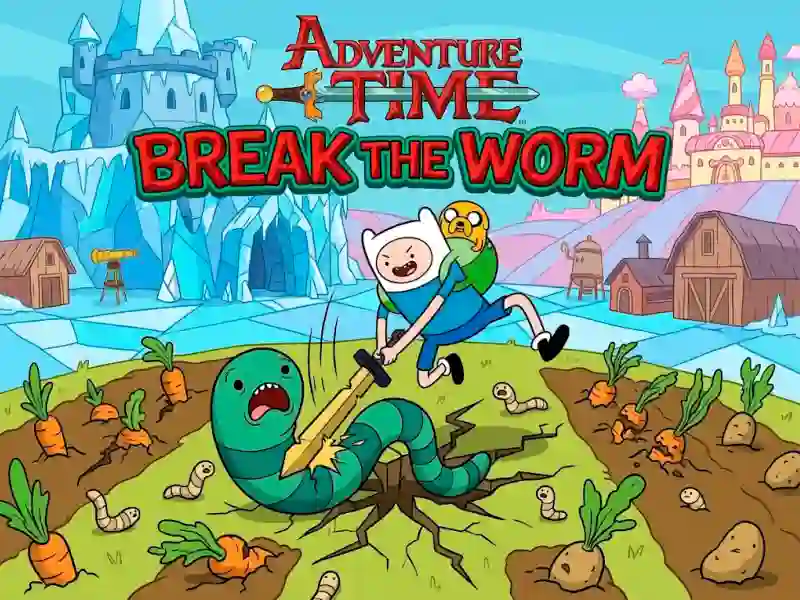 Гульня Adventure Time Break the Worm онлайн