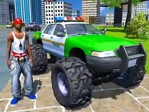 Гульня Monster Truck Stunts Driving Simulator онлайн