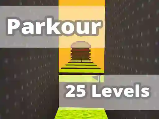 Гульня Parkour 25 Levels онлайн