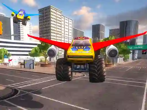 Гульня Real Flying Truck Simulator 3d онлайн