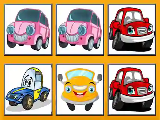 Гульня Funny Cars Memory онлайн