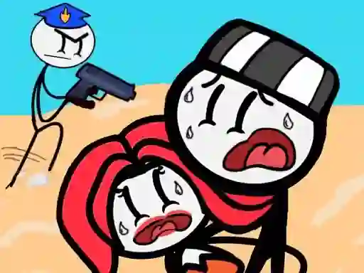 Гульня Stickman Jailbreak Story онлайн