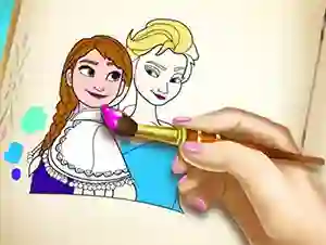 Гульня Ice Kingdom Coloring Book онлайн