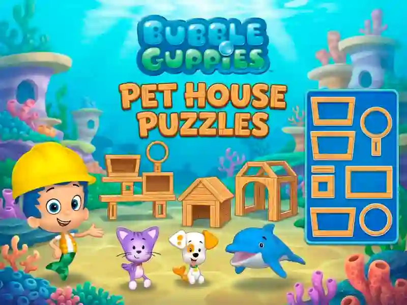 Гульня Bubble Guppies Pet House Puzzles онлайн