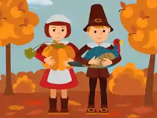 Гульня Thanksgiving Jigsaw онлайн