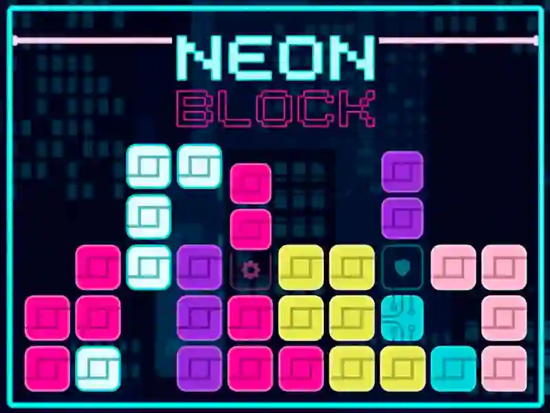 Гульня Neon Block онлайн