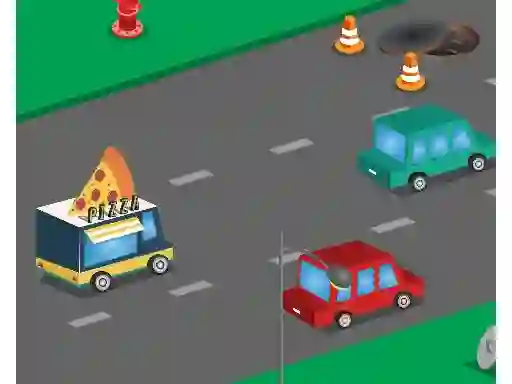 Гульня Food Rush Traffic онлайн