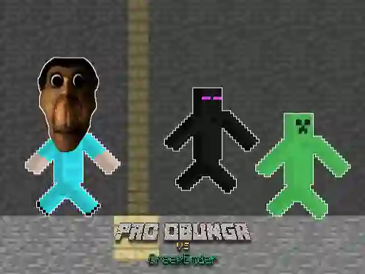 Гульня Pro Obunga vs CreepEnder онлайн