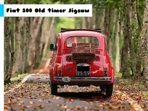 Гульня Fiat 500 Old Timer Jigsaw онлайн