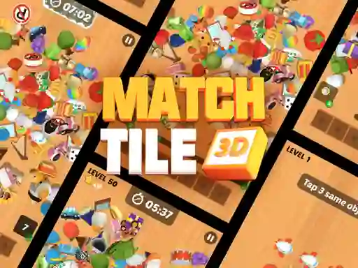 Гульня Match Tile 3d онлайн