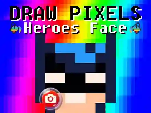 Гульня Draw Pixels Heroes Face онлайн