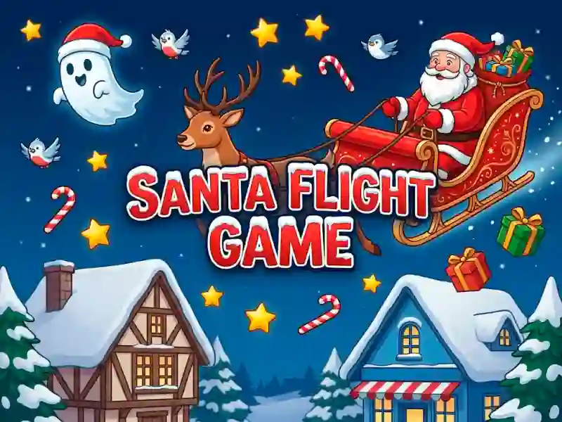 Гульня Santa Flight Game онлайн