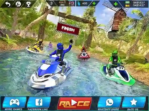 Гульня Extreme Power Boat Water Racing онлайн