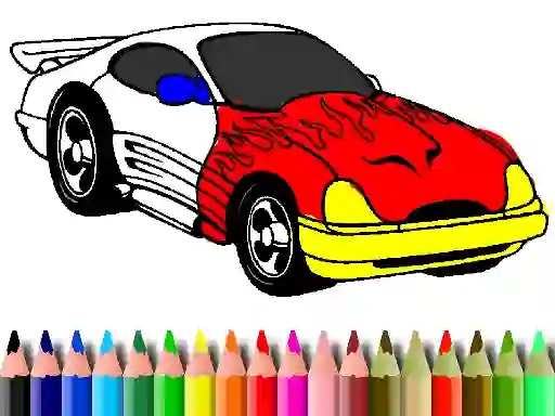 Гульня Back To School: Muscle Car Coloring онлайн