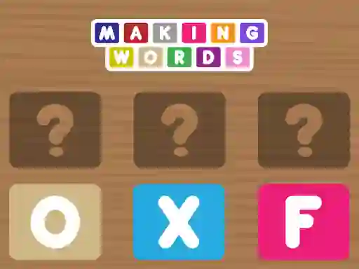 Гульня Making Words онлайн
