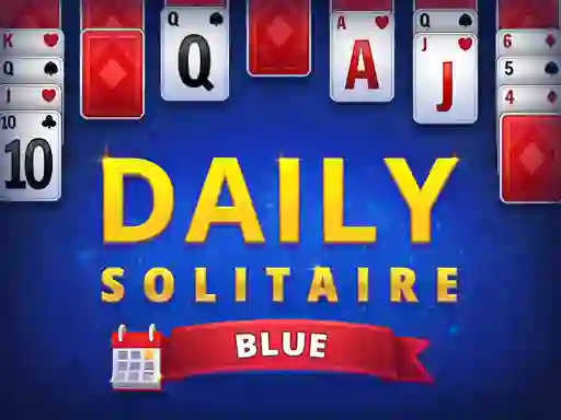 Гульня Daily Solitaire Blue онлайн