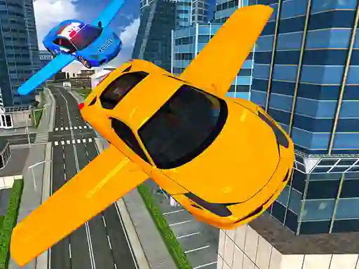 Гульня Flying Car Simulator 3D онлайн