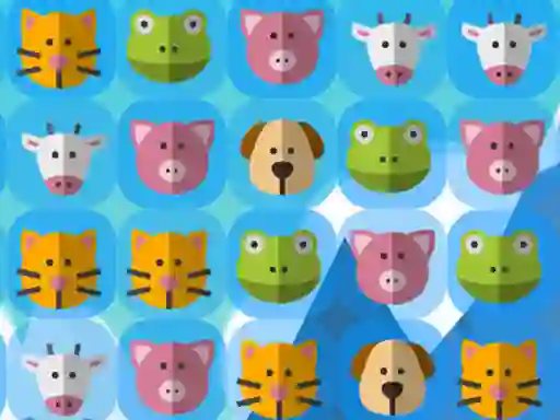Гульня Animal Kingdom Match 3 онлайн