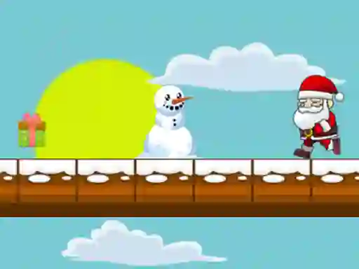 Гульня Running Santa онлайн