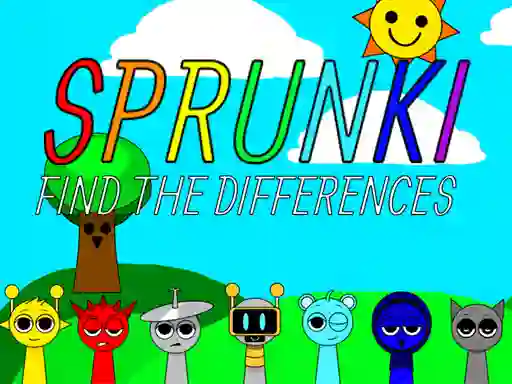 Гульня Sprunki Find The Differences онлайн