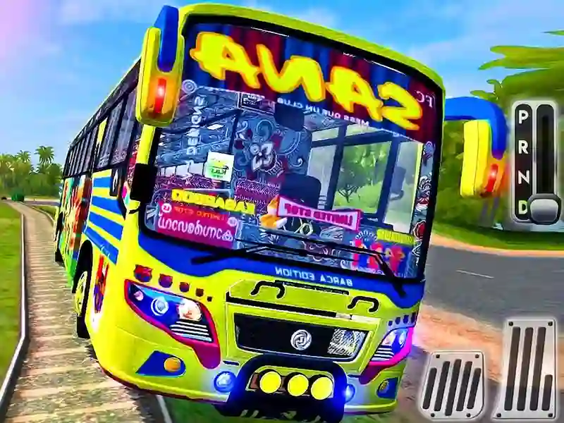 Гульня Indian Uphill Bus Simulator онлайн
